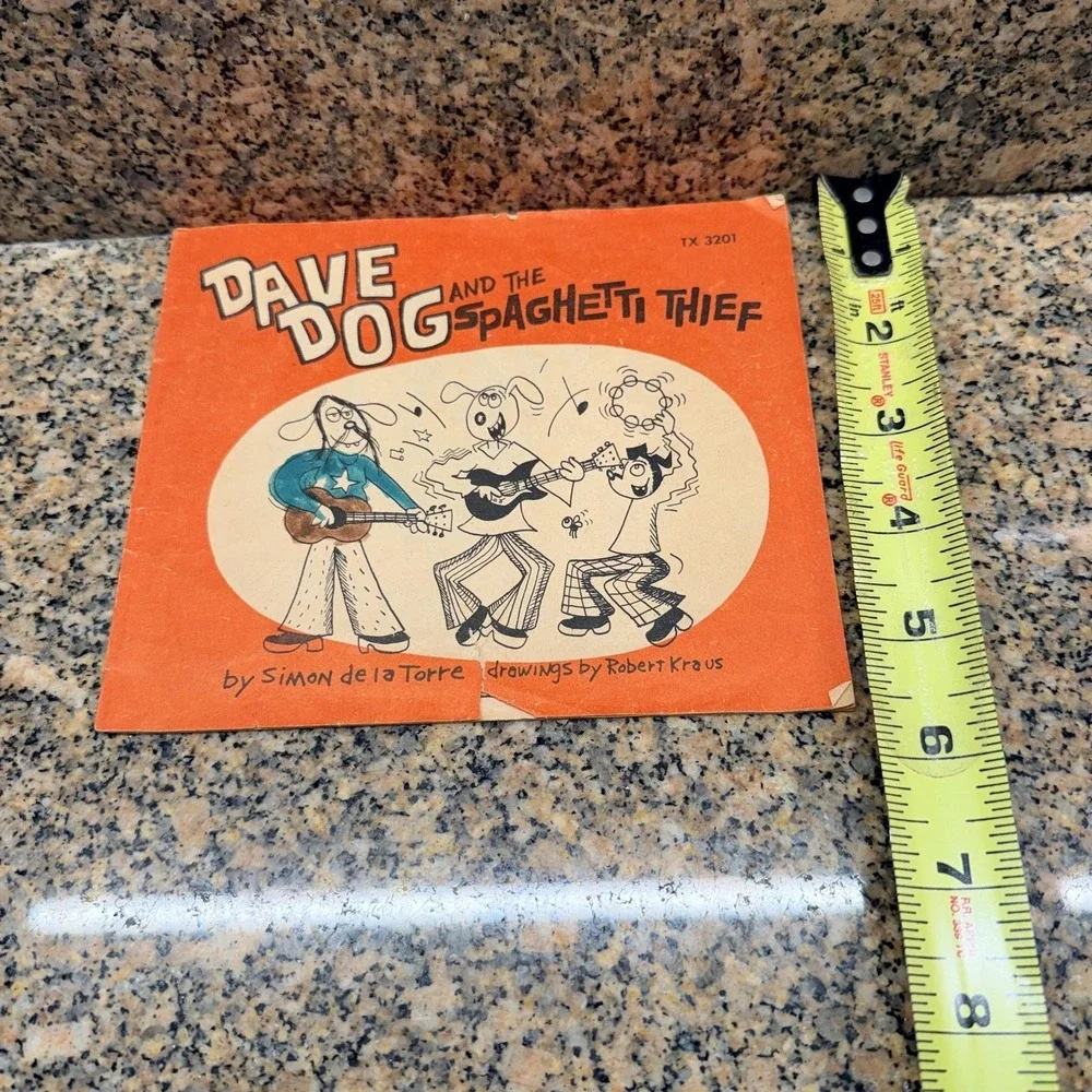 Vintage Dave Dog And The Spaghetti Thief Simon De La Torre 1975 Kids Comic Book